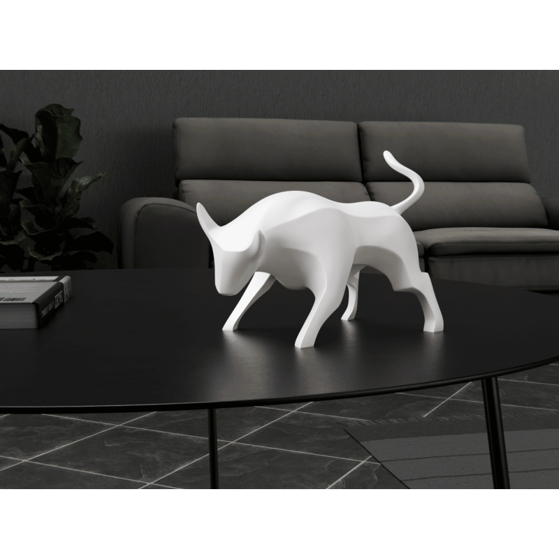 Modern Bull Sculpture