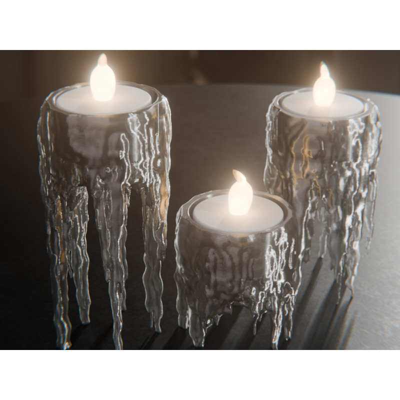 Floating Icicle Candle Holder