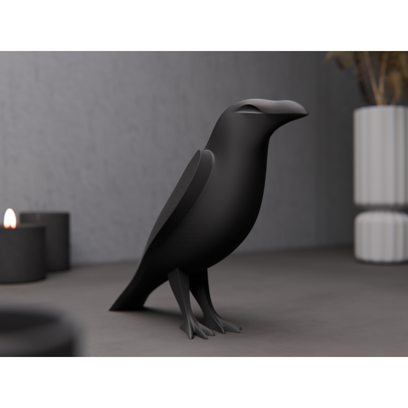 Sculpture Corbeau