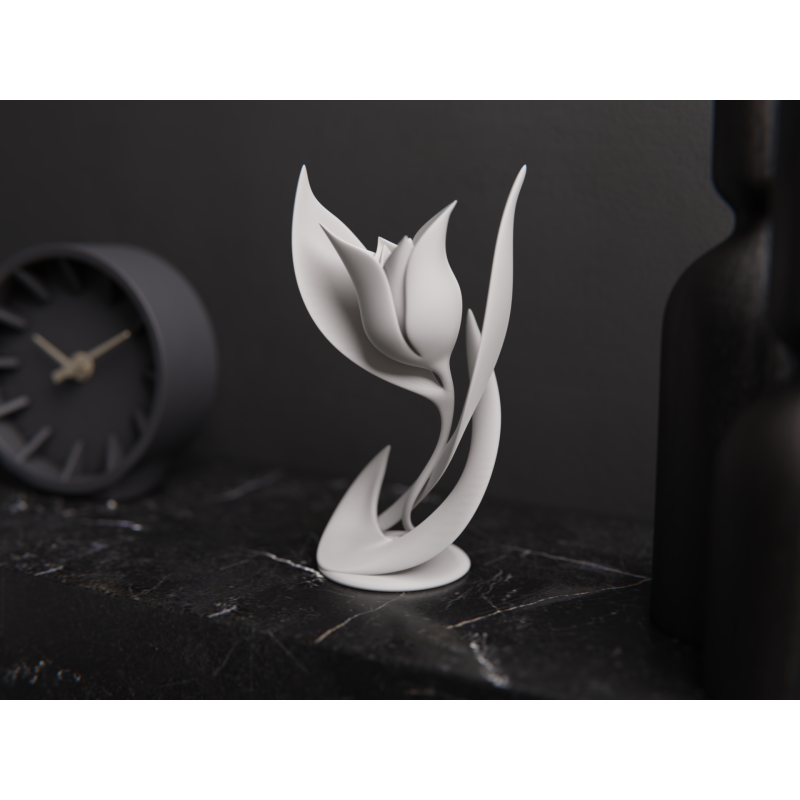 Moderne Blumenskulptur